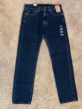 Levi's 505 Regular 32x32 Men's Dark Blue Jeans NWT